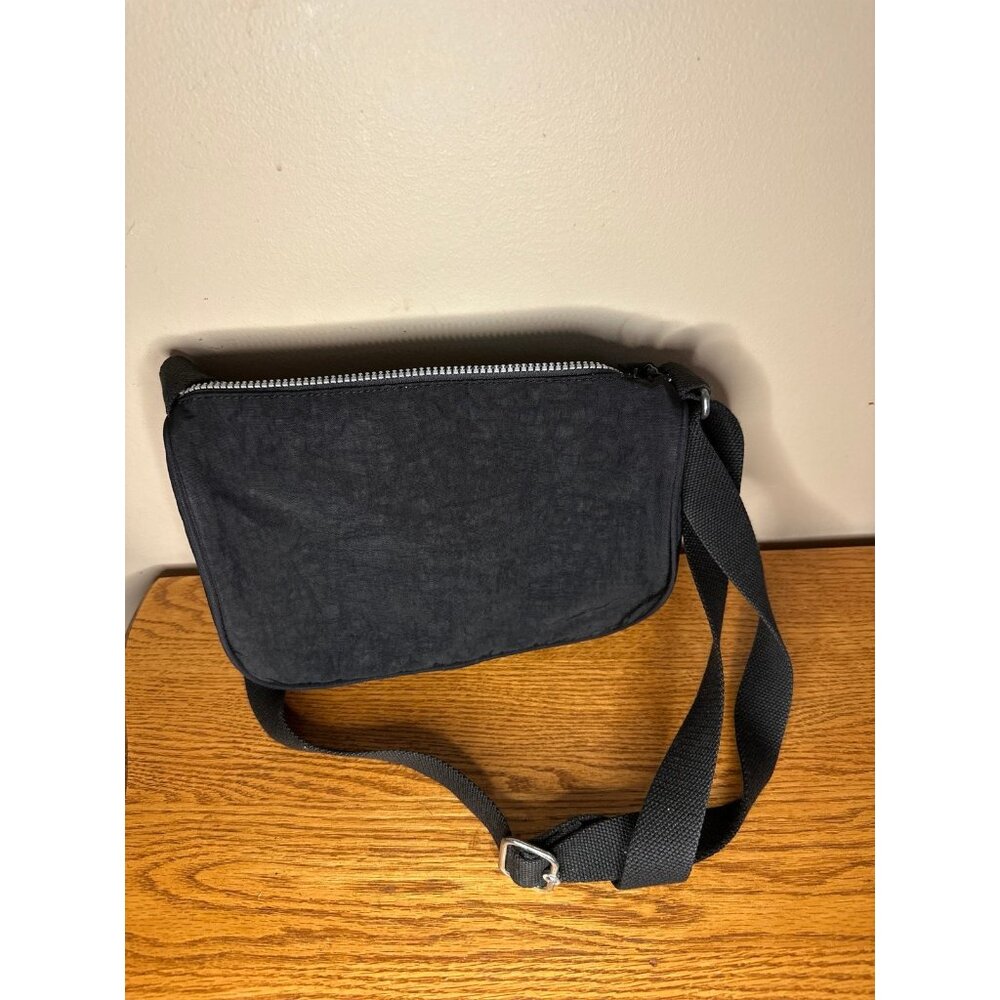 Black Kipling purse crossbody bag adjustable straps zippers - Picture 2 of 2